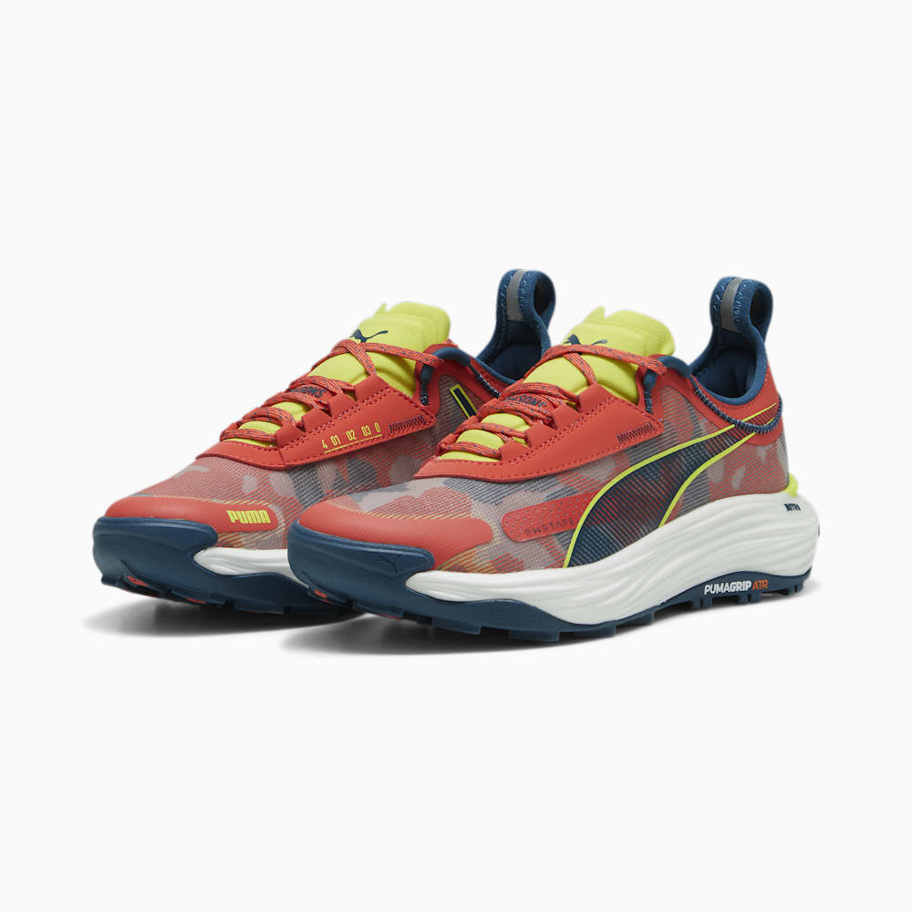 Puma SEASONS Voyage NITRO™ 3 Running Shoes - Active Red-Ocean Tropic-Lime Pow