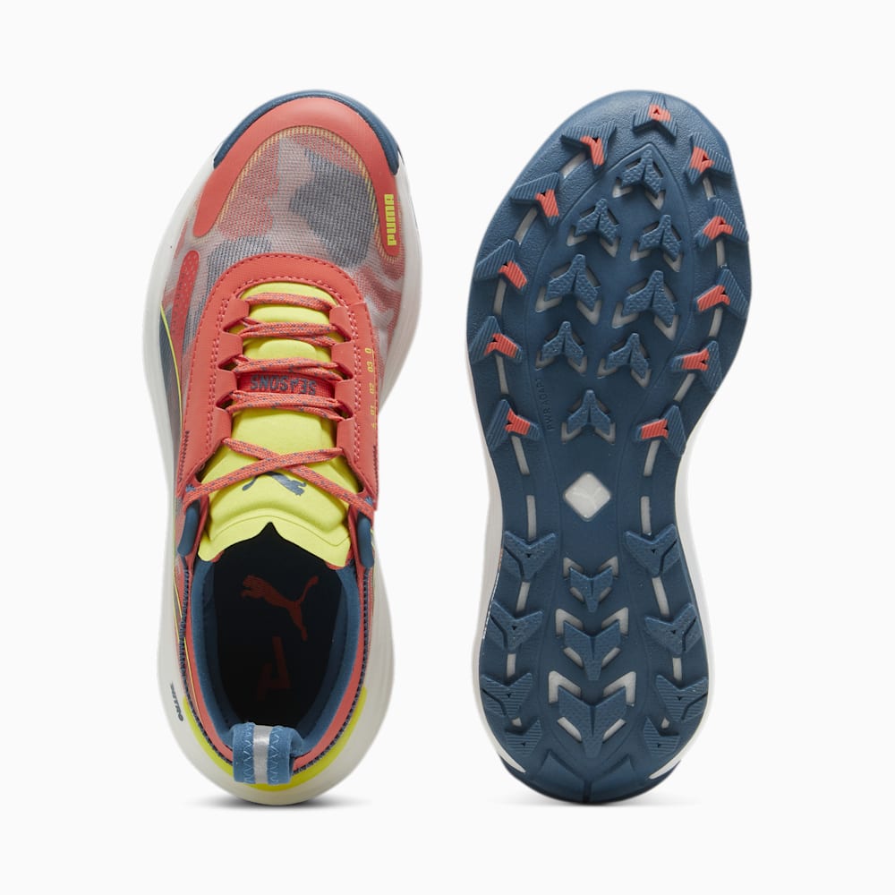 Puma SEASONS Voyage NITRO™ 3 Running Shoes - Active Red-Ocean Tropic-Lime Pow