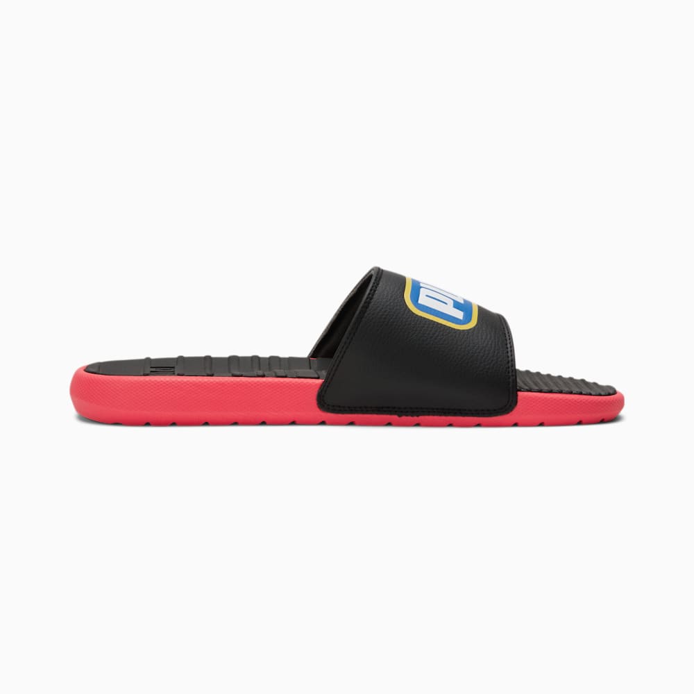 Puma Cool Cat Alumni Slides - Black-High Risk Red-Victoria Blue