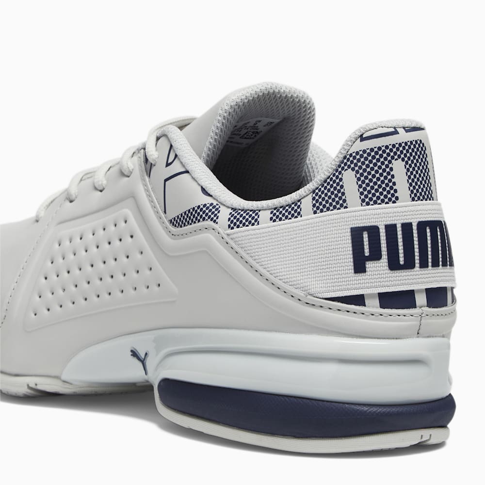 Puma Viz Runner Repeat Running Sneakers - Glacial Gray-Navy