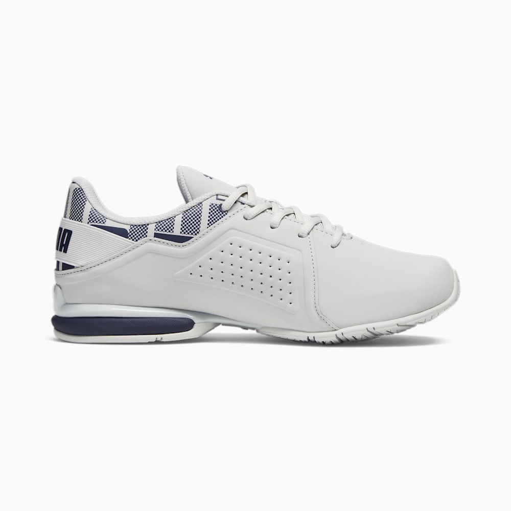 Puma Viz Runner Repeat Running Sneakers - Glacial Gray-Navy