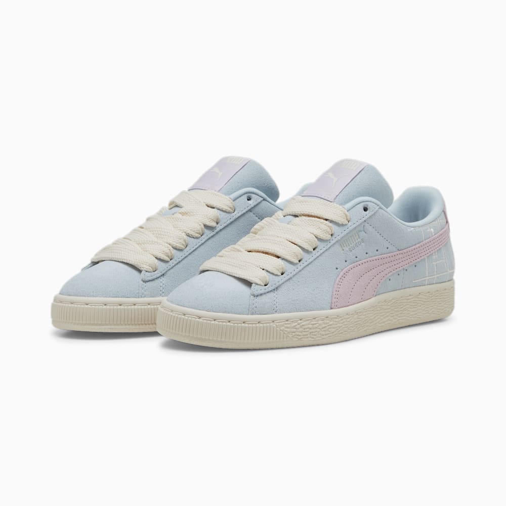 Puma Suede Brand Love II Sneakers - Turquoise Surf-Grape Mist