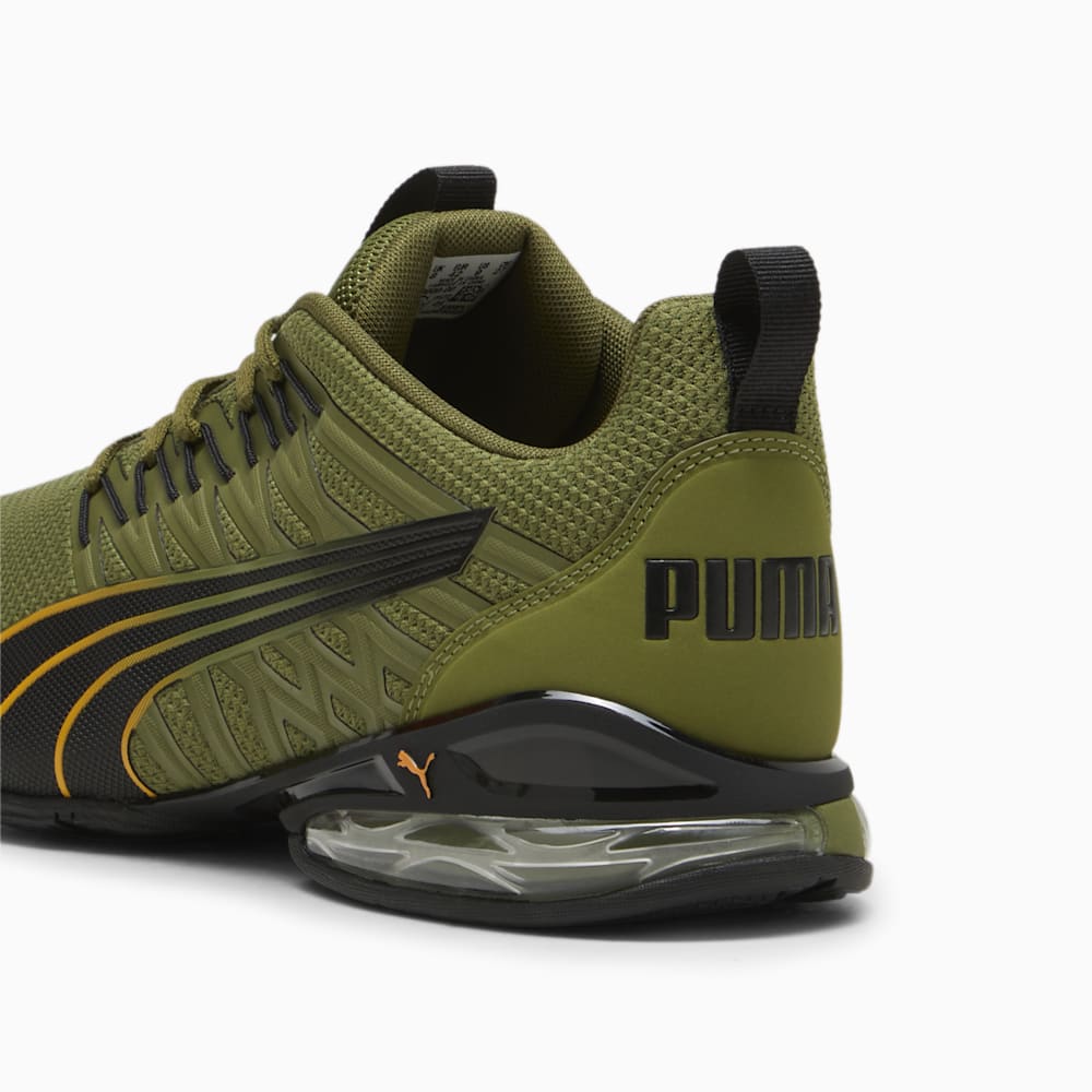 Puma Voltaic Evo Running Shoe - Olive Green-Black-Clementine