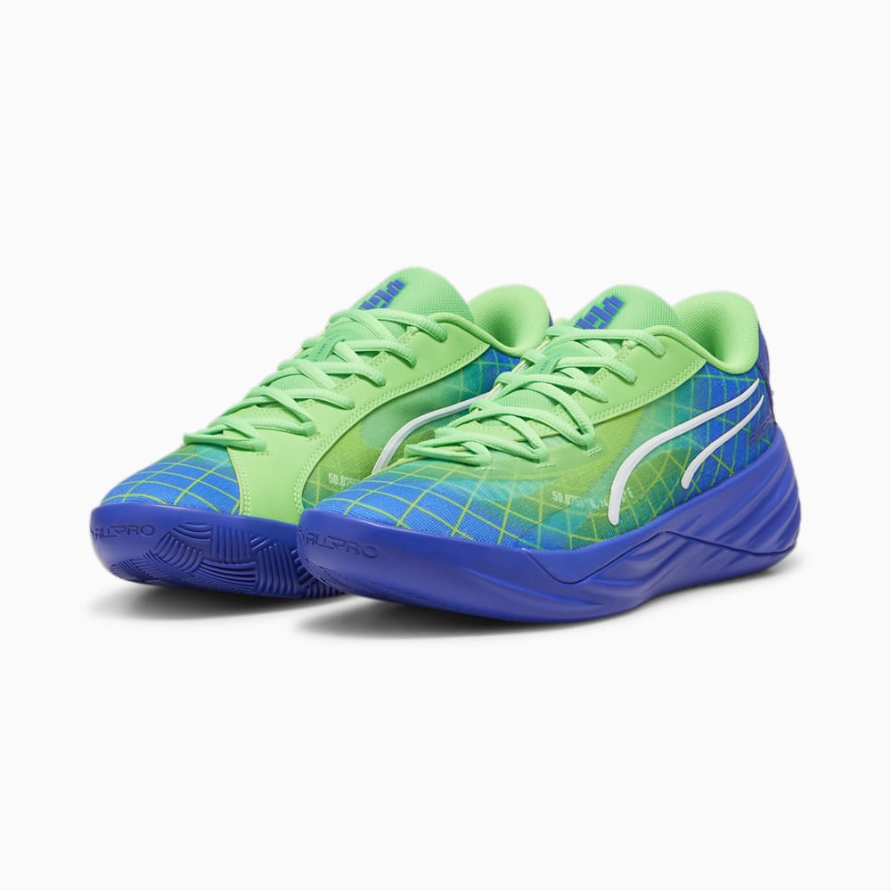 Puma All-Pro NITRO™ Marcus Smart Basketball Shoes - Fluro Green Pes