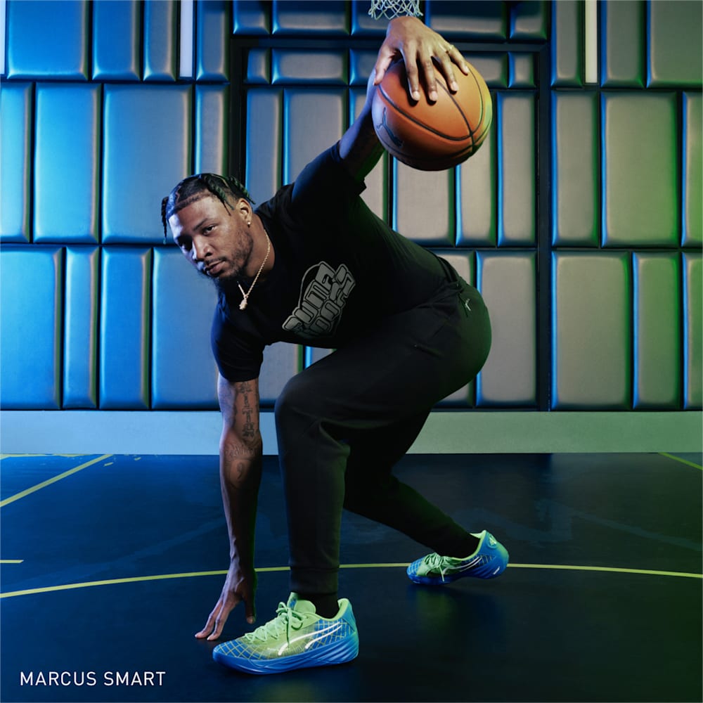 Puma All-Pro NITRO™ Marcus Smart Basketball Shoes - Fluro Green Pes