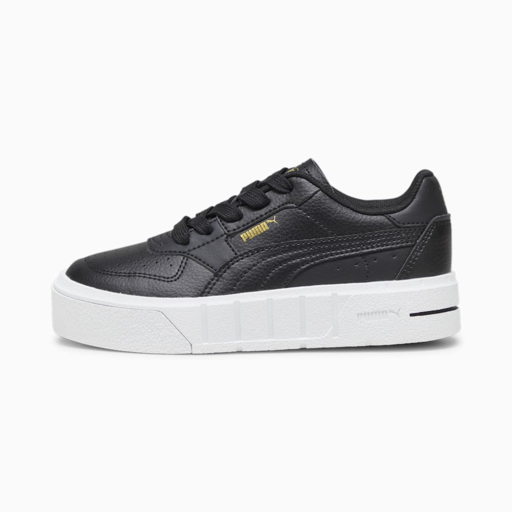 Puma PUMA Cali Court Little Kids Leather Sneakers - Black-White