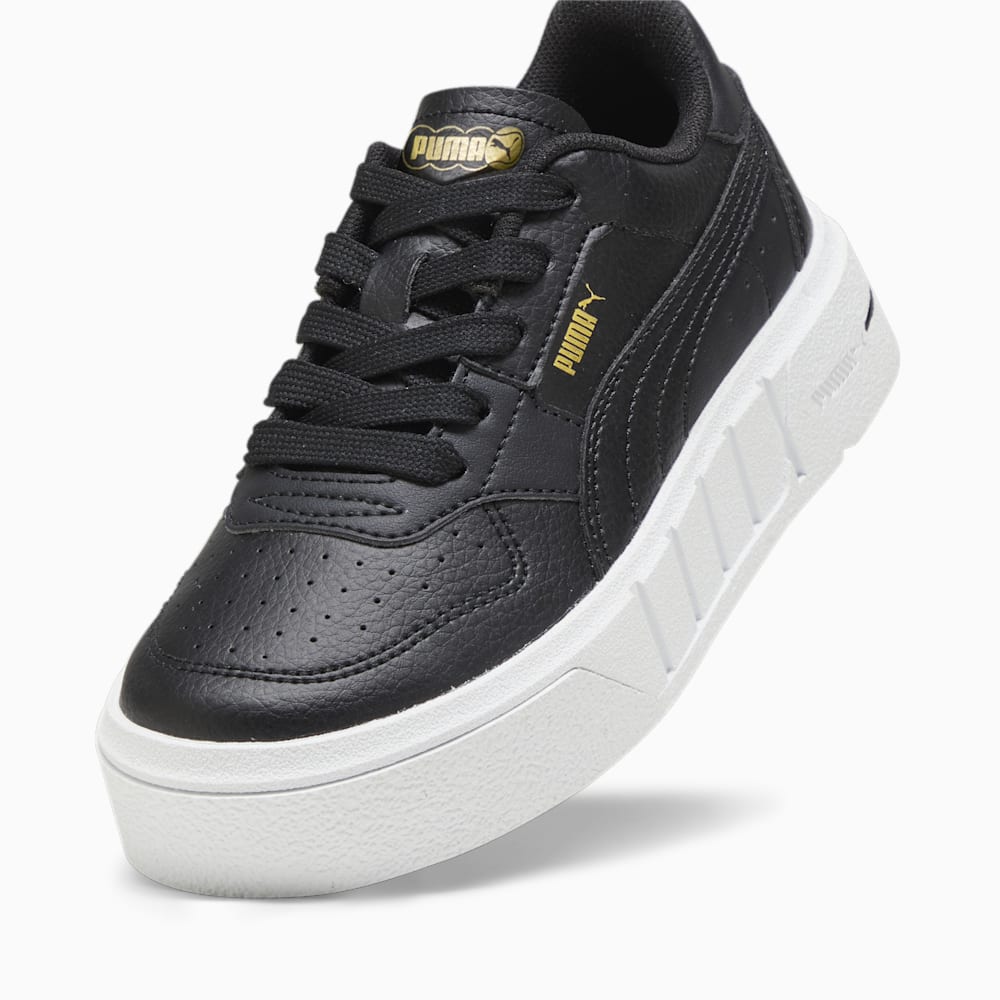 Puma PUMA Cali Court Little Kids Leather Sneakers - Black-White