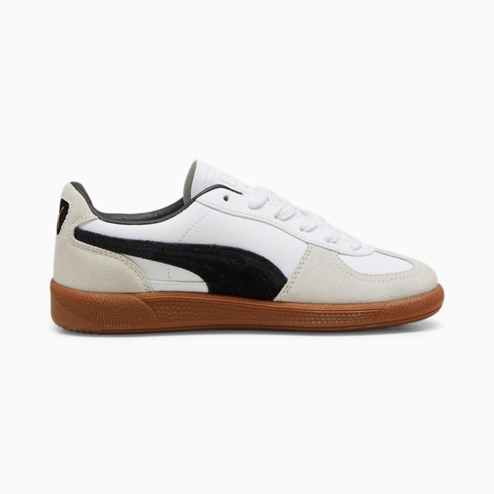 Puma Palermo Leather Big Kids Sneakers - White-Vapor Gray-Gum