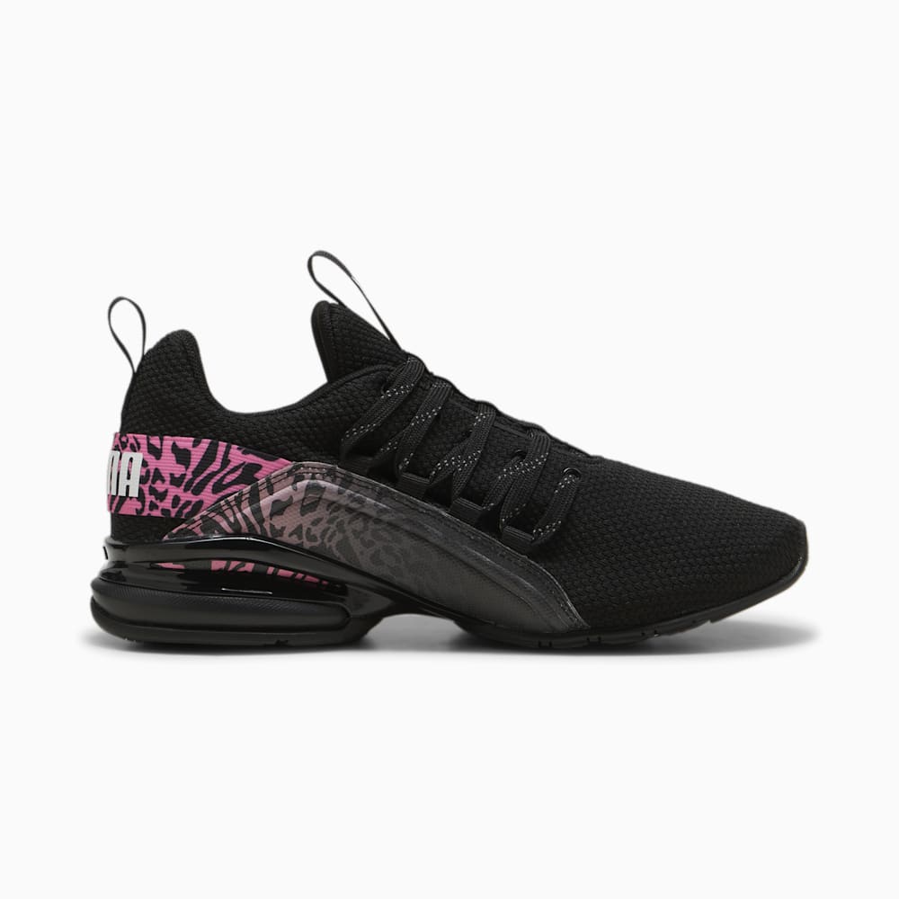 Puma Axelion Feline Fine Running Shoe - Black-Fast Pink