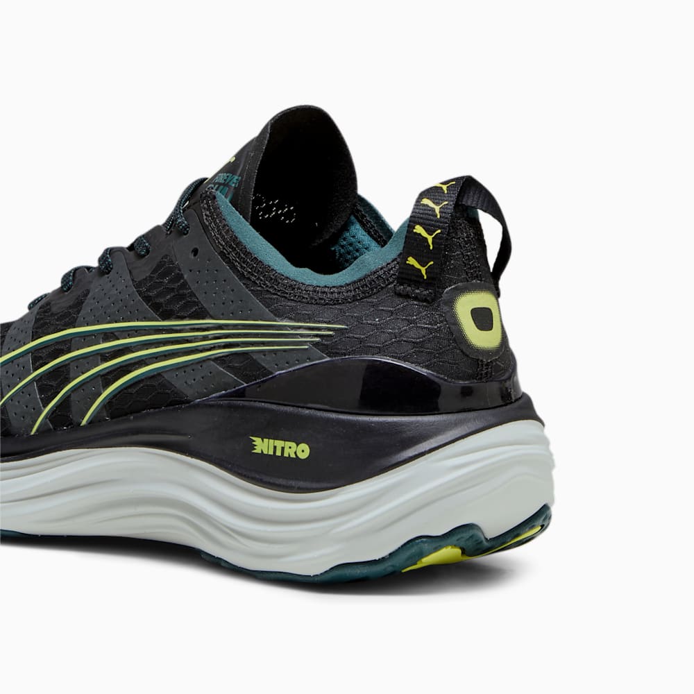 Puma ForeverRun NITRO™ WTR Running Shoes - Black-Malachite-Yellow Burst