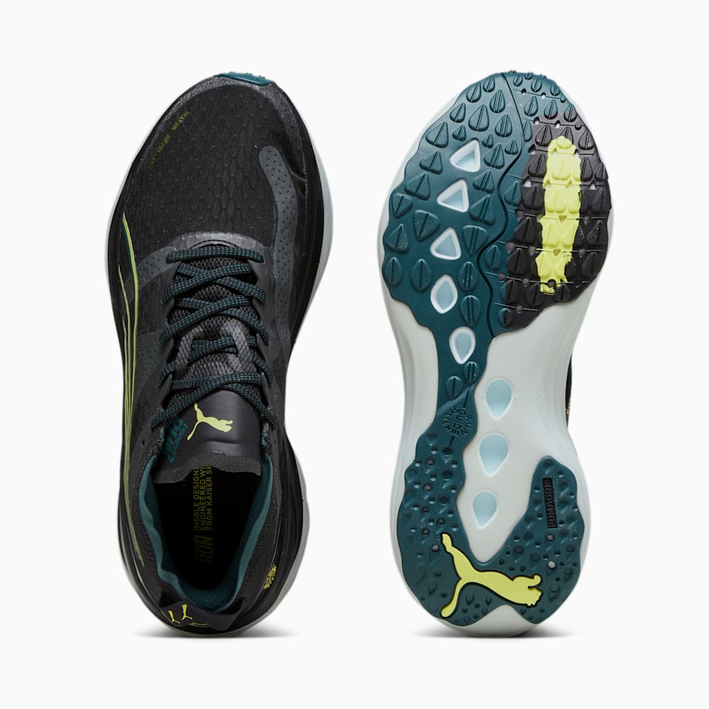 Puma ForeverRun NITRO™ WTR Running Shoes - Black-Malachite-Yellow Burst