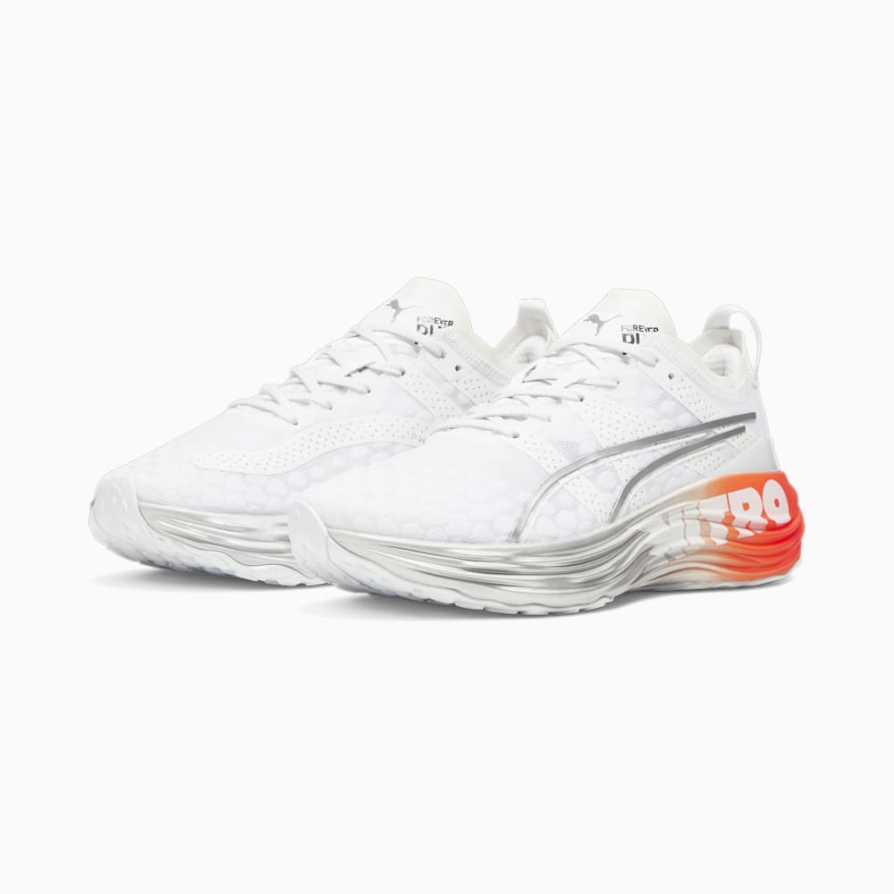 Puma ForeverRun NITRO™ Running Shoes - White-Cherry Tomato