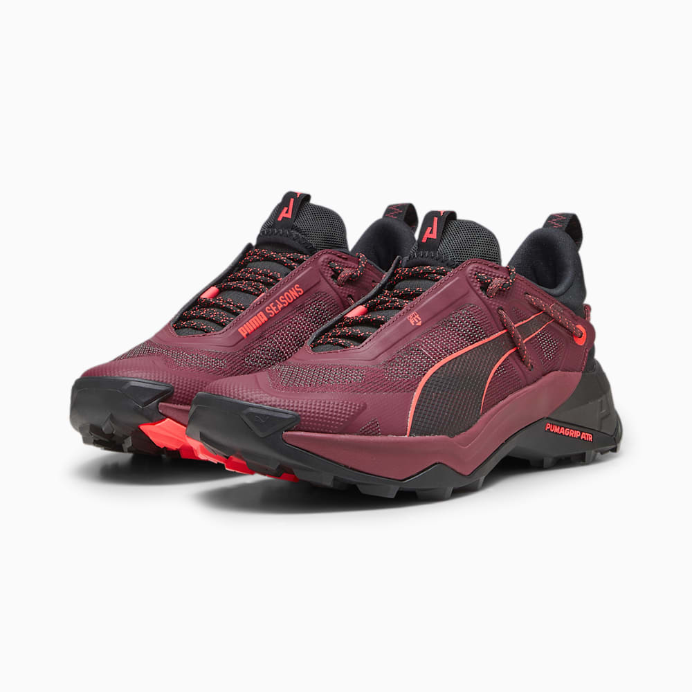 Puma SEASONS Explore NITRO™ Hiking Shoes - Dark Jasper-Black-Fire Orchid