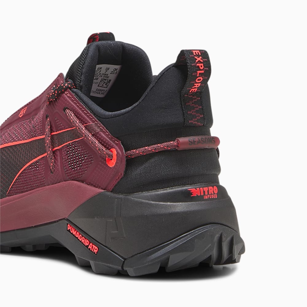 Puma SEASONS Explore NITRO™ Hiking Shoes - Dark Jasper-Black-Fire Orchid