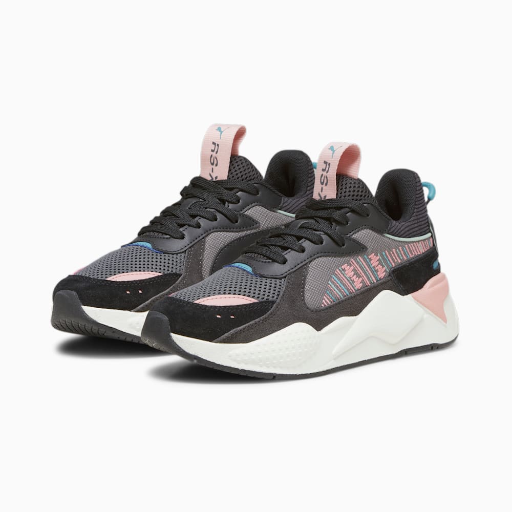 Puma RS-X Sweater Weather Big Kids Sneakers - Cool Dark Gray-Warm White