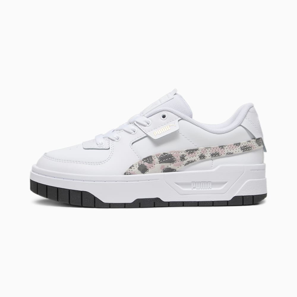 Puma Cali Dream Animal Print Big Kids Sneakers - White-Peach Smoothie