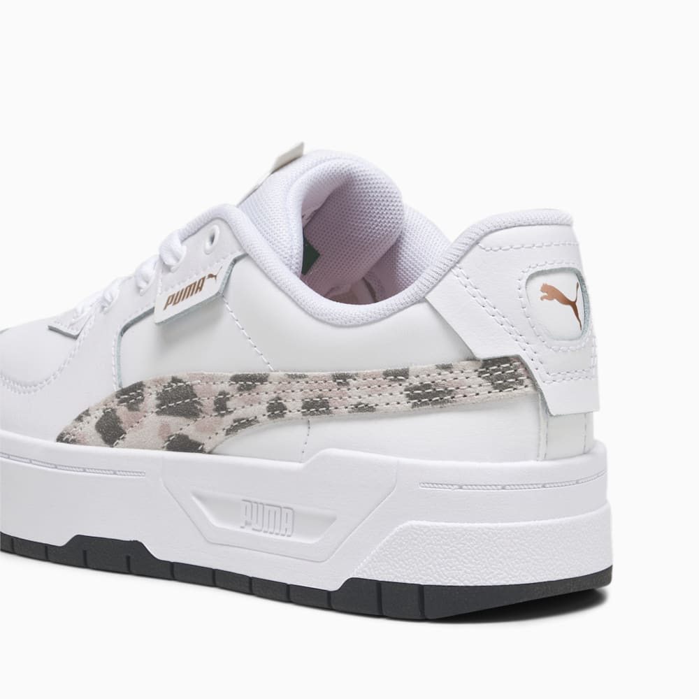 Puma Cali Dream Animal Print Big Kids Sneakers - White-Peach Smoothie