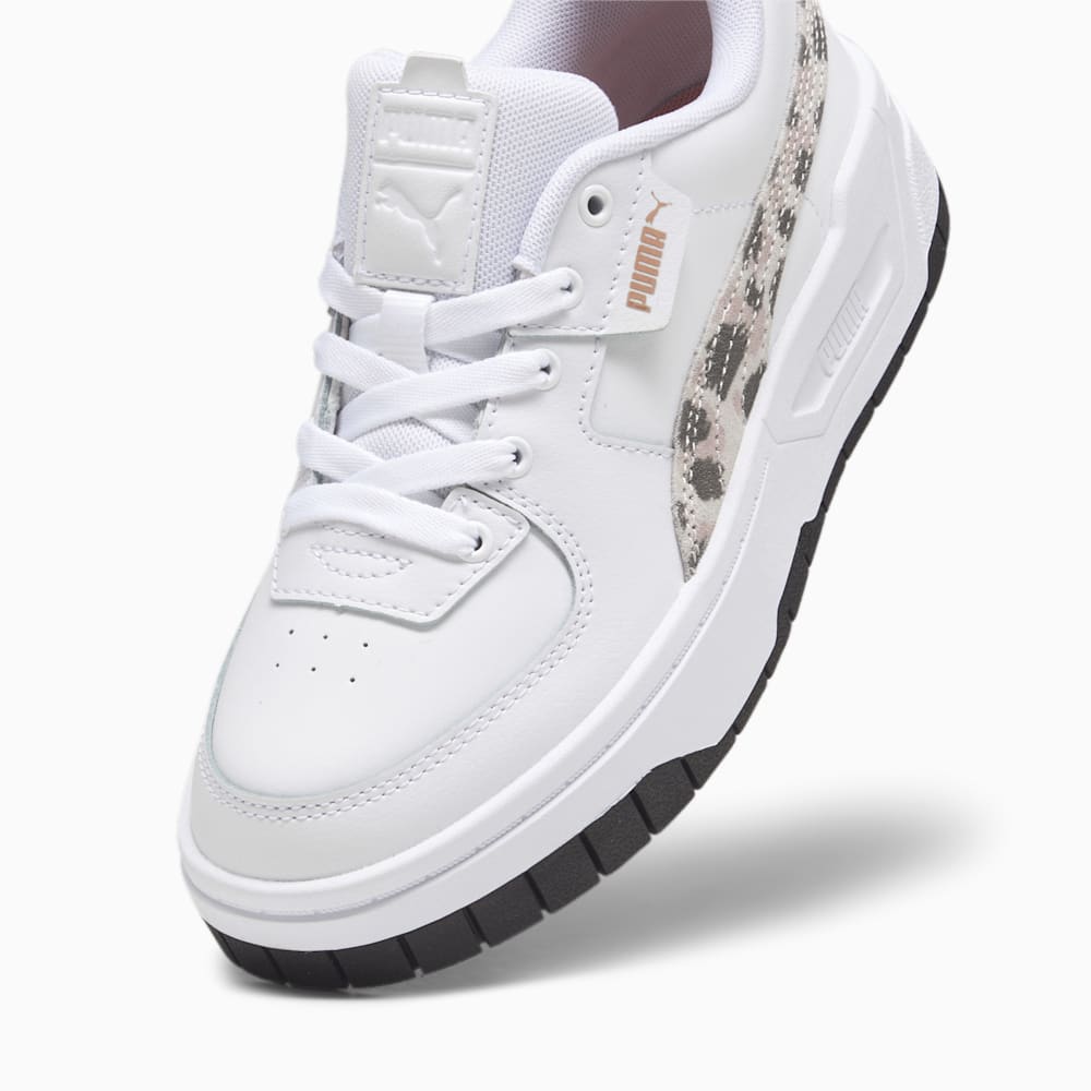 Puma Cali Dream Animal Print Big Kids Sneakers - White-Peach Smoothie