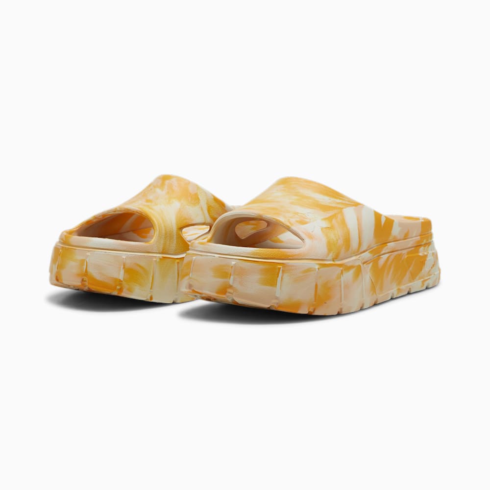 Puma Mayze Stack Injex Marble Slides - Clementine-Peach Fizz-Sugared Almond