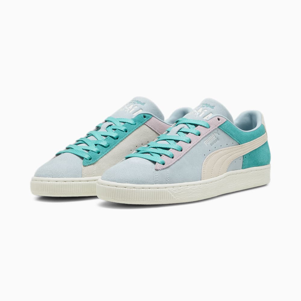 Puma Suede Iconix Summer Sneakers - Grape Mist-Sparkling Green