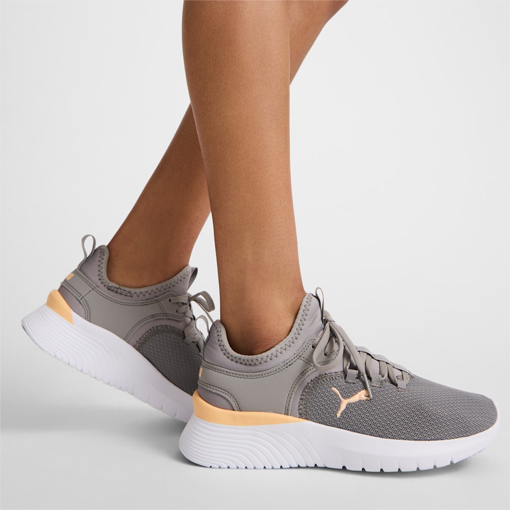 Puma Starla Training Shoes - Stormy Slate-Peach Fizz-White