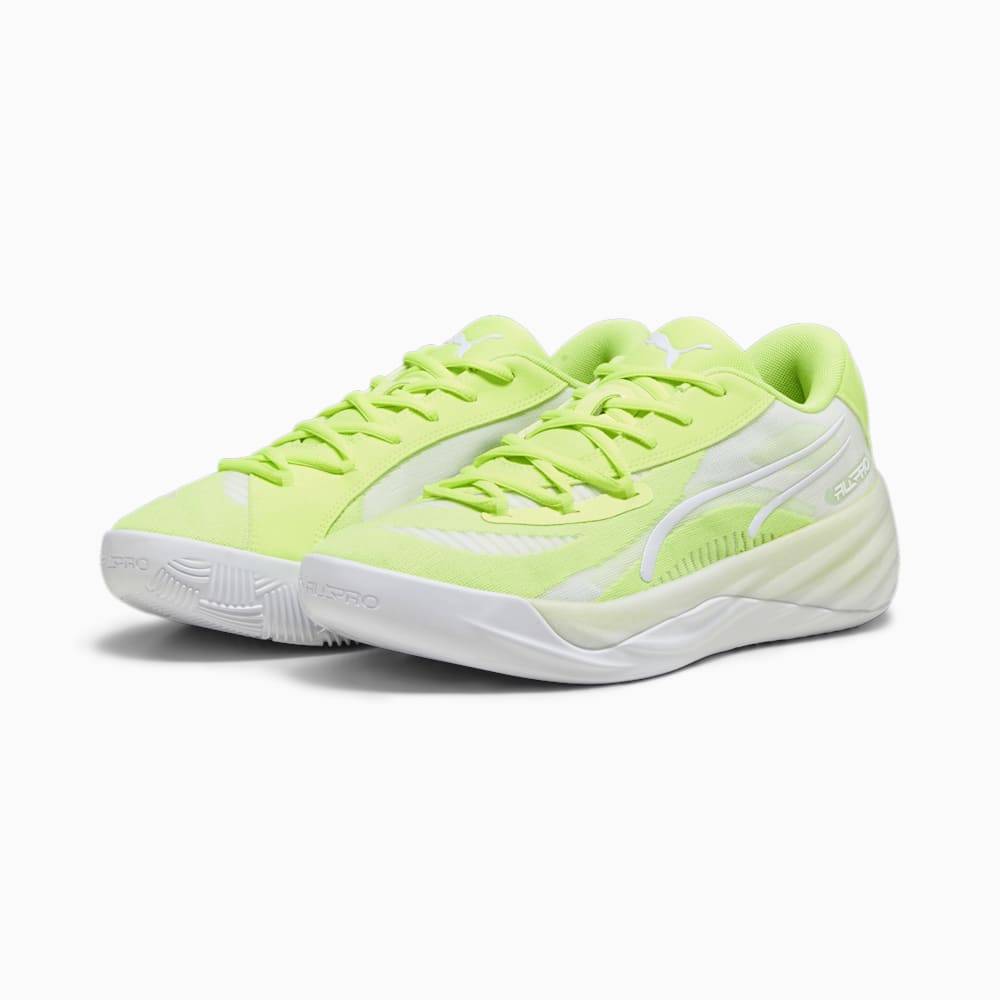 Puma All-Pro NITRO Basketball Shoes - Lime Squeeze-White