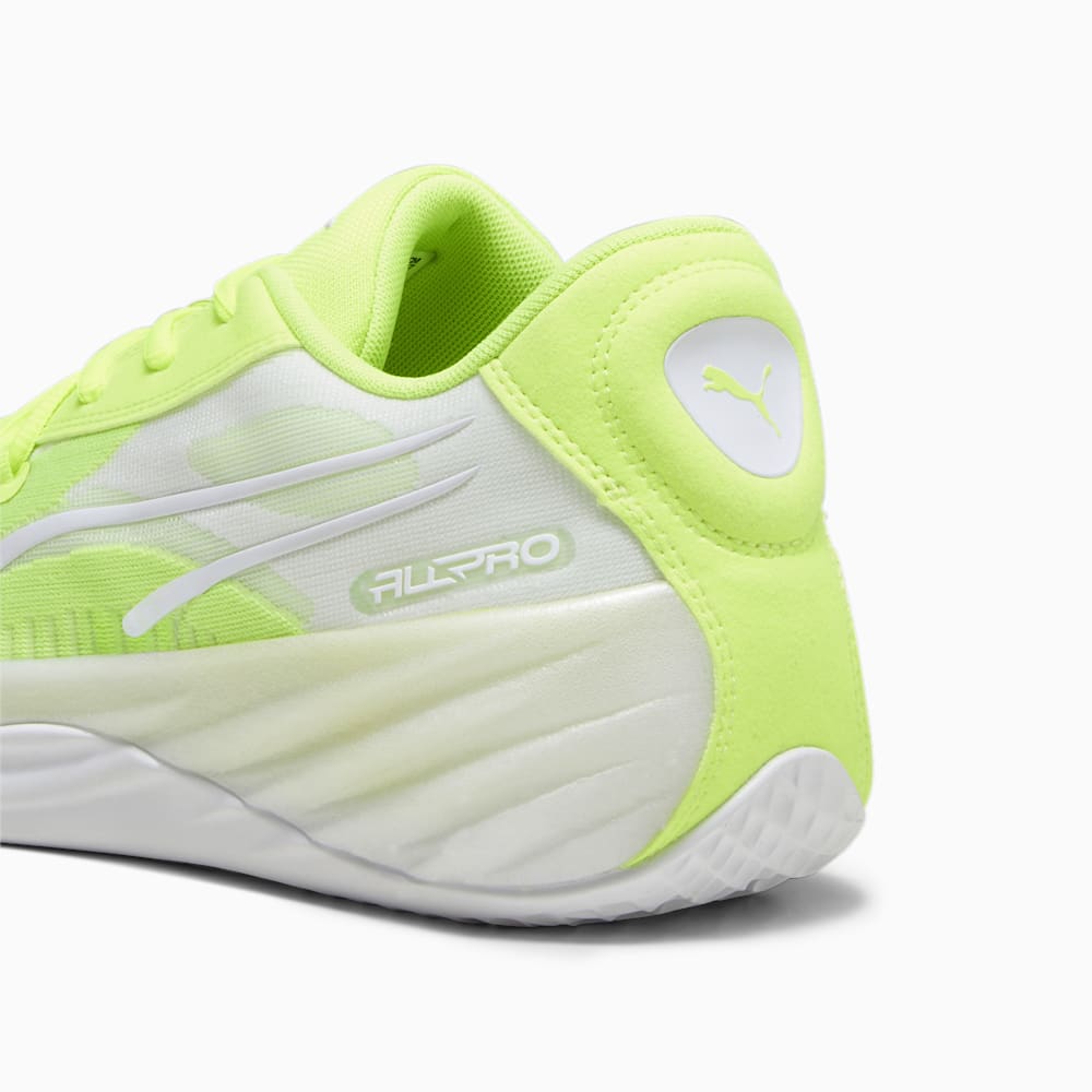 Puma All-Pro NITRO Basketball Shoes - Lime Squeeze-White