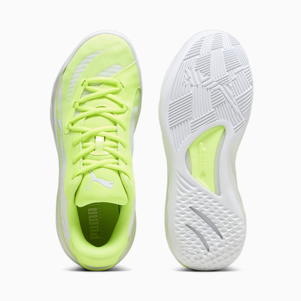 Puma All-Pro NITRO Basketball Shoes - Lime Squeeze-White