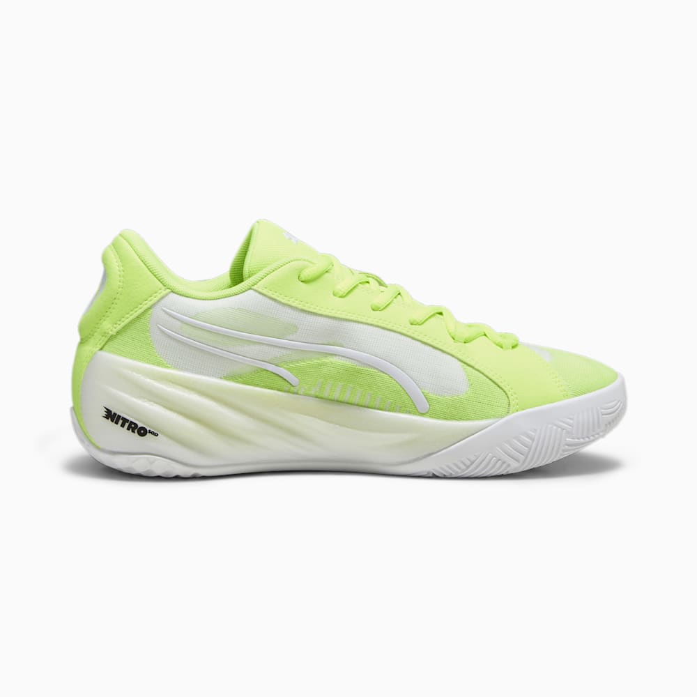 Puma All-Pro NITRO Basketball Shoes - Lime Squeeze-White