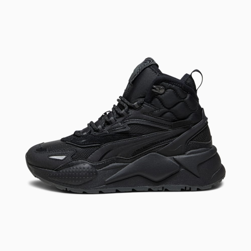 Puma RS-X Hi Big Kids Sneakers - Black-Shadow Gray