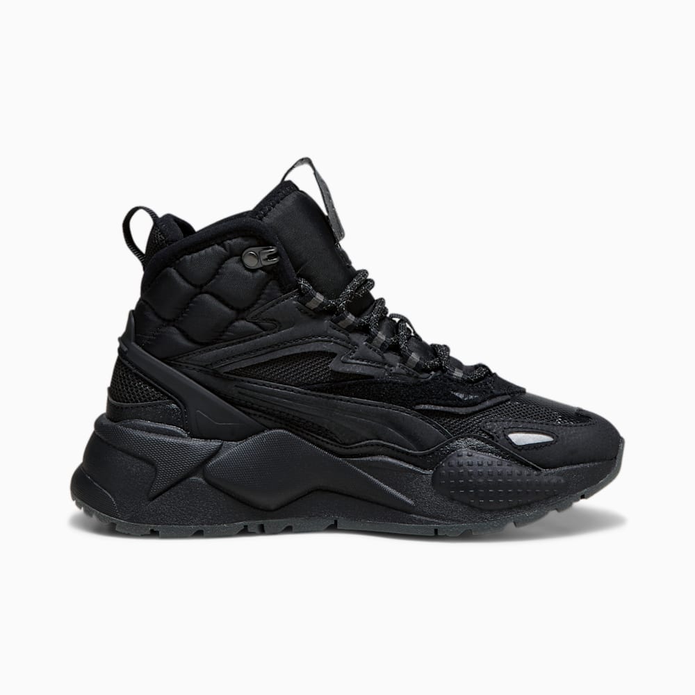 Puma RS-X Hi Big Kids Sneakers - Black-Shadow Gray