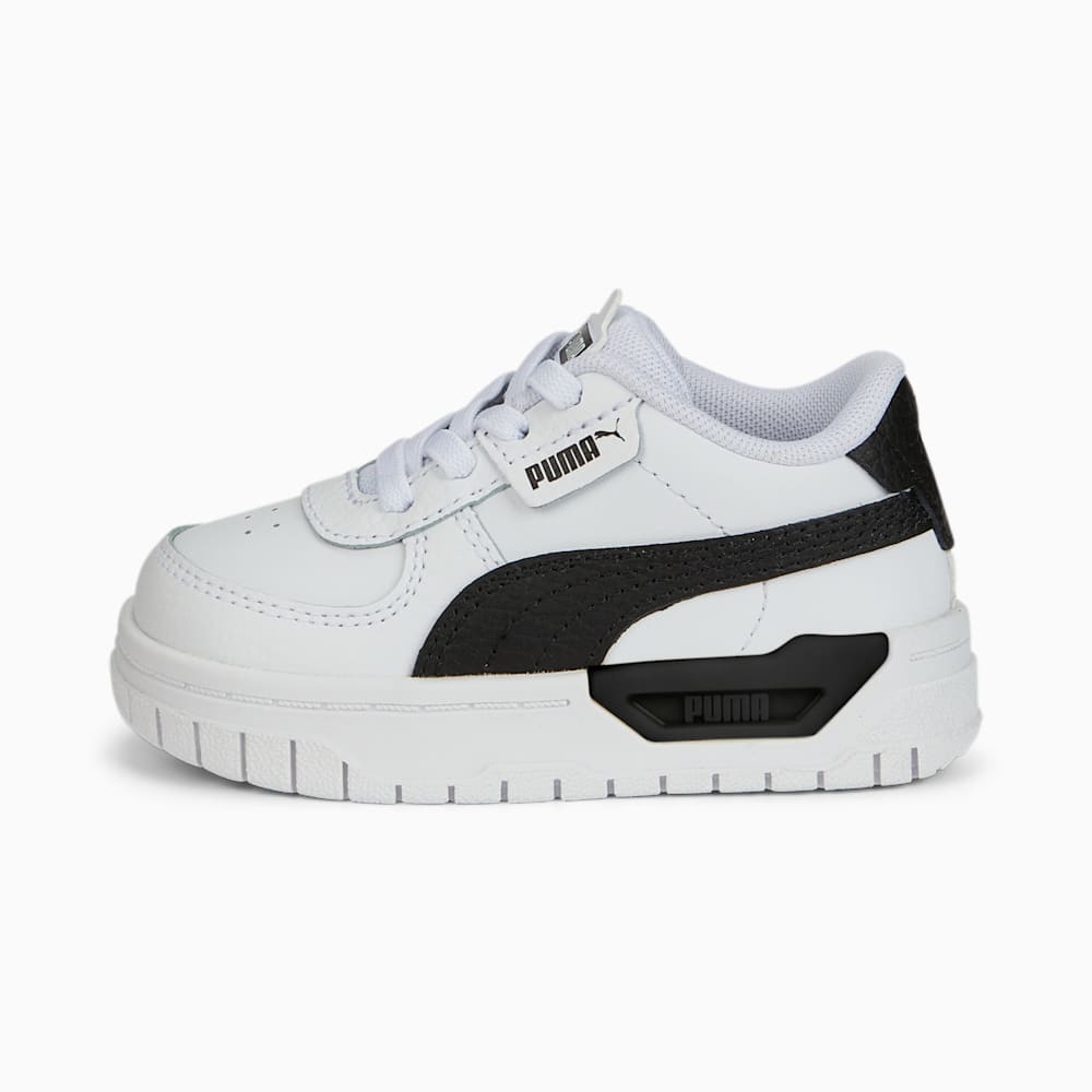 Puma Cali Dream Leather Toddlers' Shoes - White-Black-White