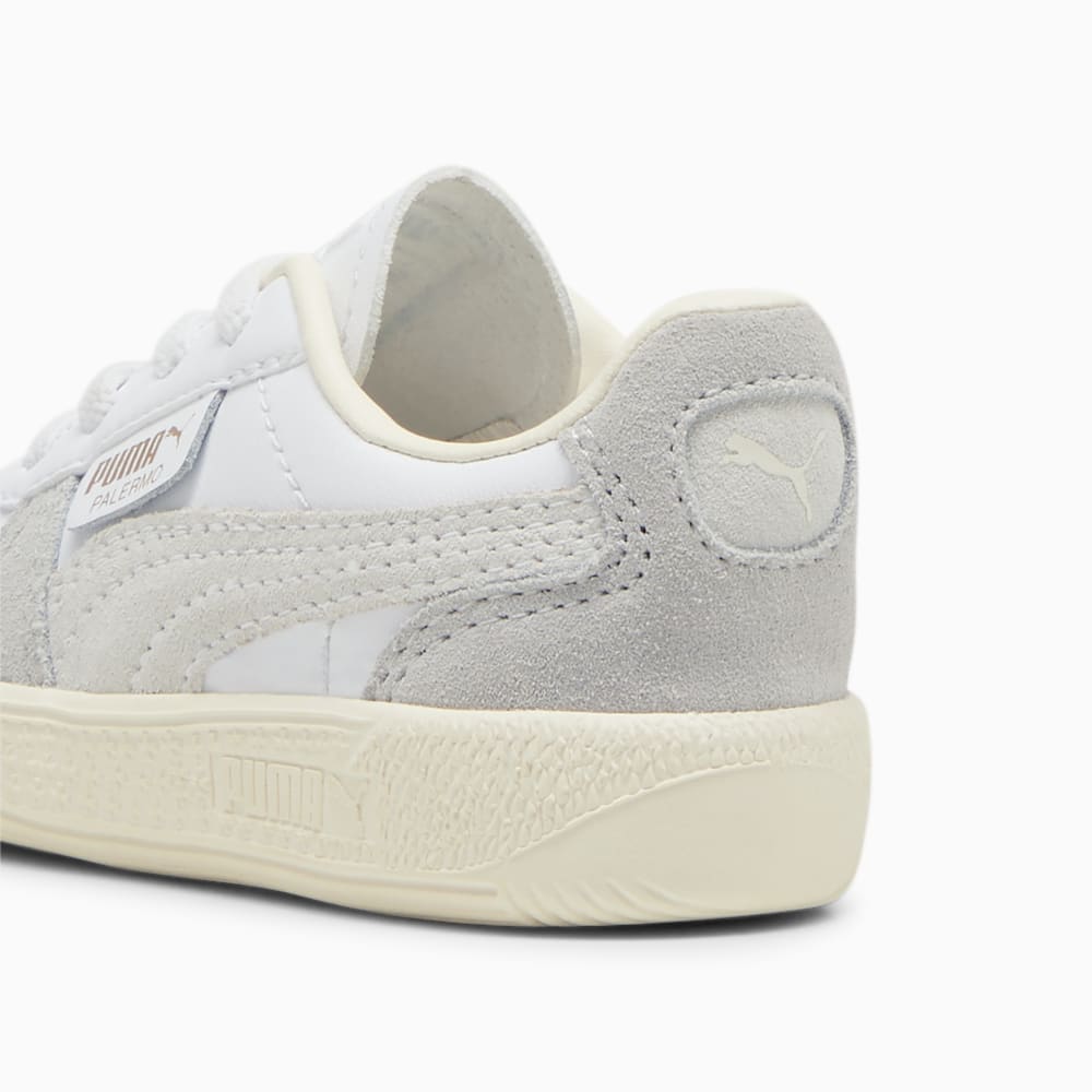 Puma Palermo Leather Toddlers' Sneakers - White-Cool Light Gray-Sugared Almond