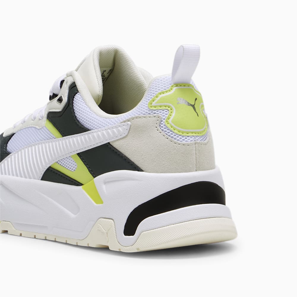 Puma Trinity Sneakers - Warm White-White-Mineral Gray-Lime Sheen