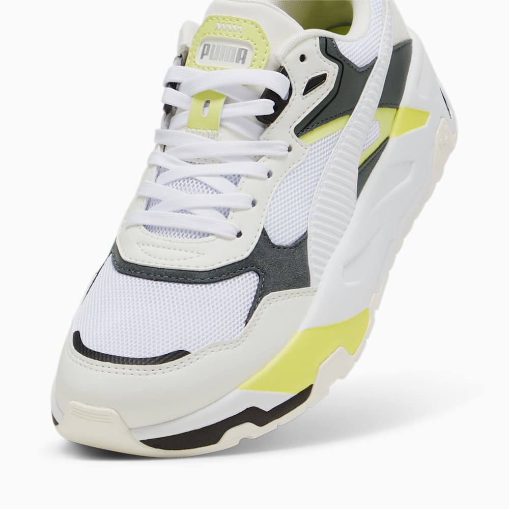 Puma Trinity Sneakers - Warm White-White-Mineral Gray-Lime Sheen