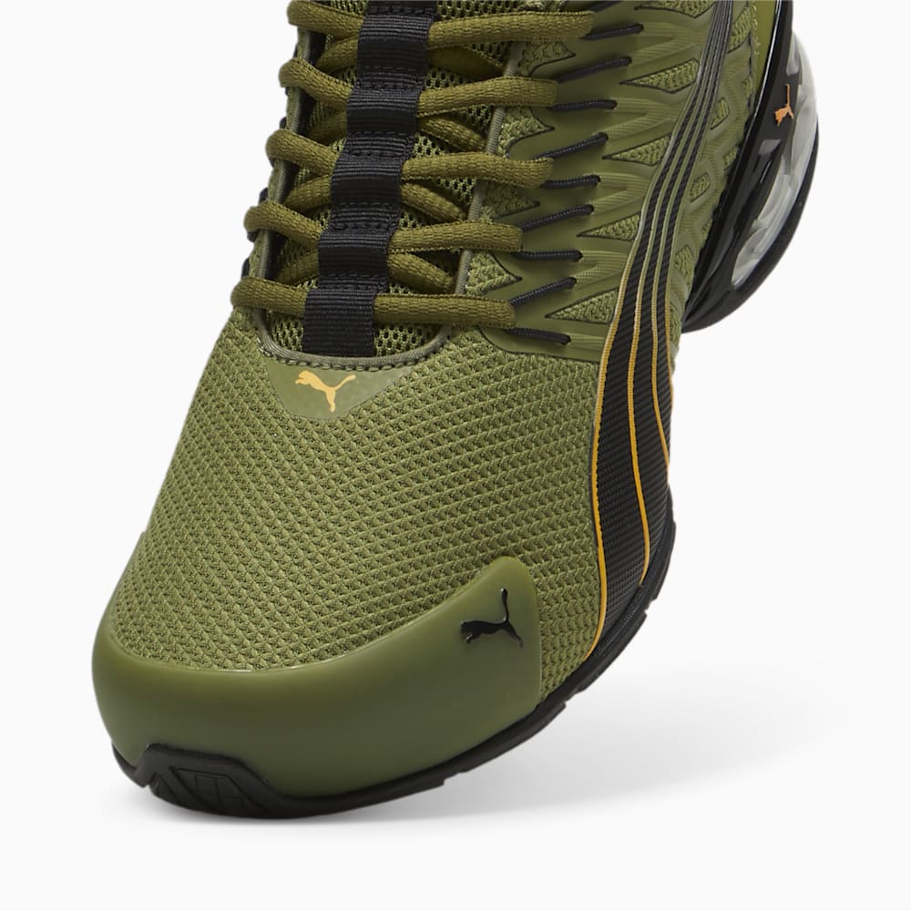 Puma Voltaic Evo Running Shoe - Olive Green-Black-Clementine