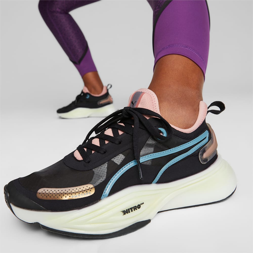 Puma PWR NITRO™ Squared Training Shoes - Black-Bold Blue-Future Pink