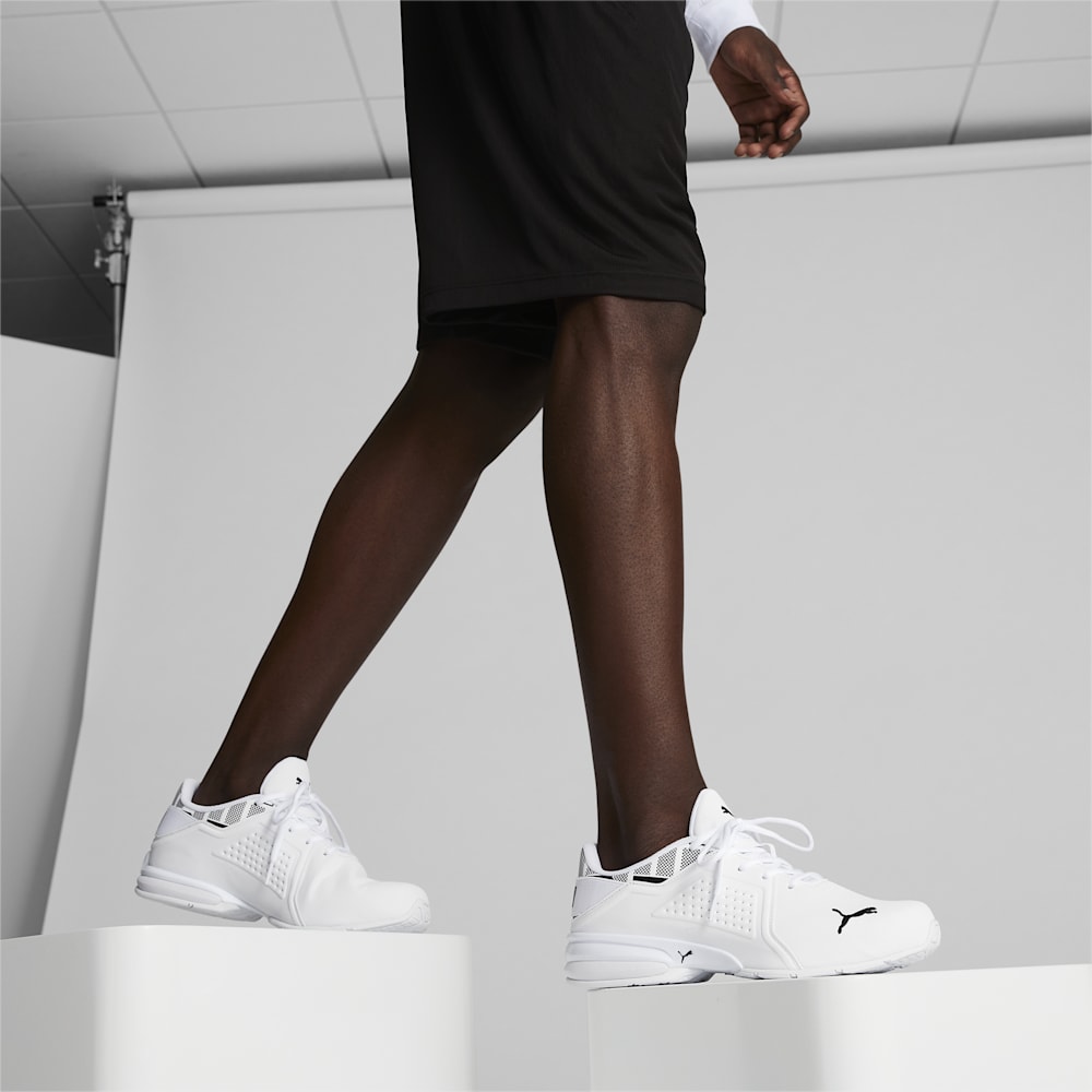 Puma Viz Runner Repeat Running Sneakers - White-Black