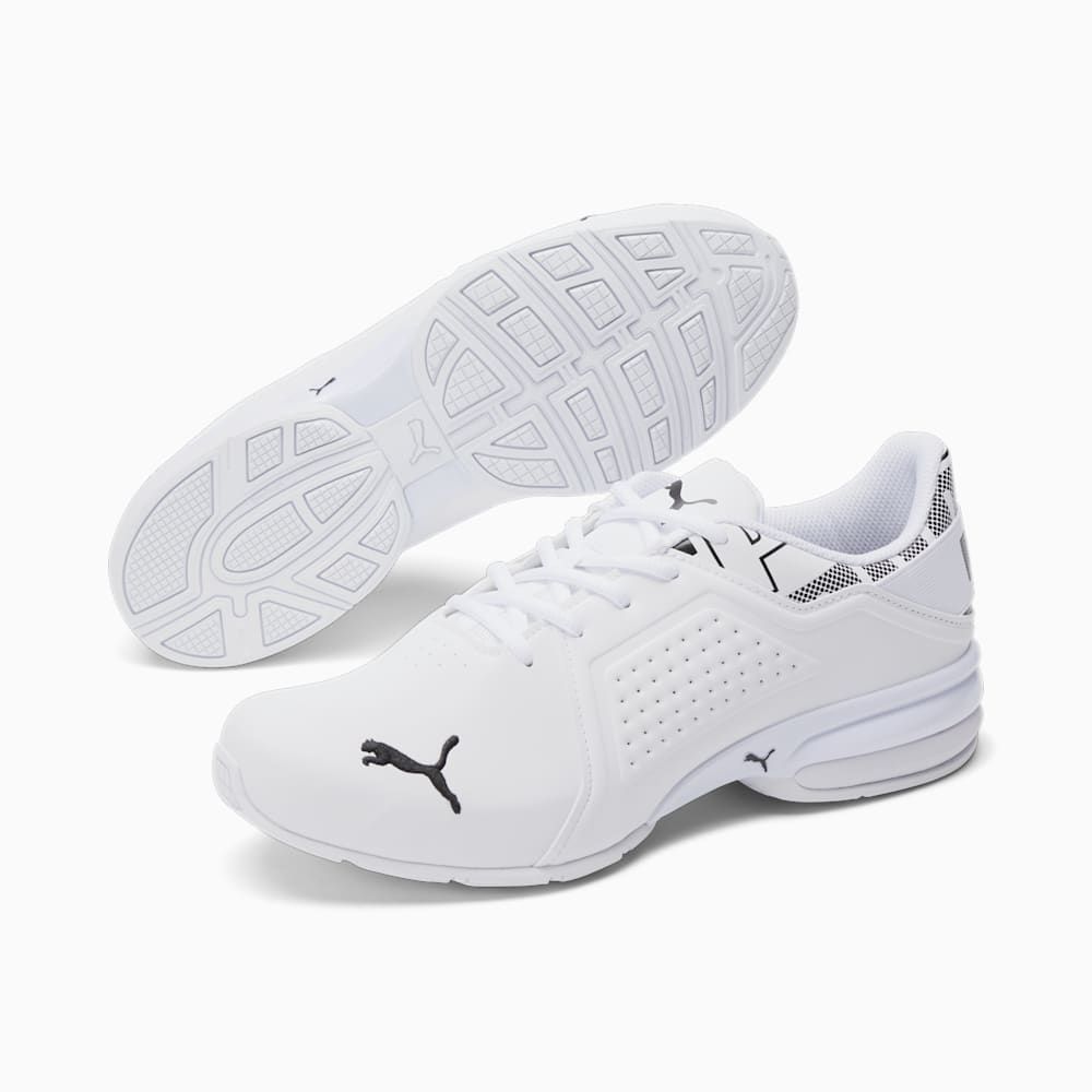 Puma Viz Runner Repeat Running Sneakers - White-Black