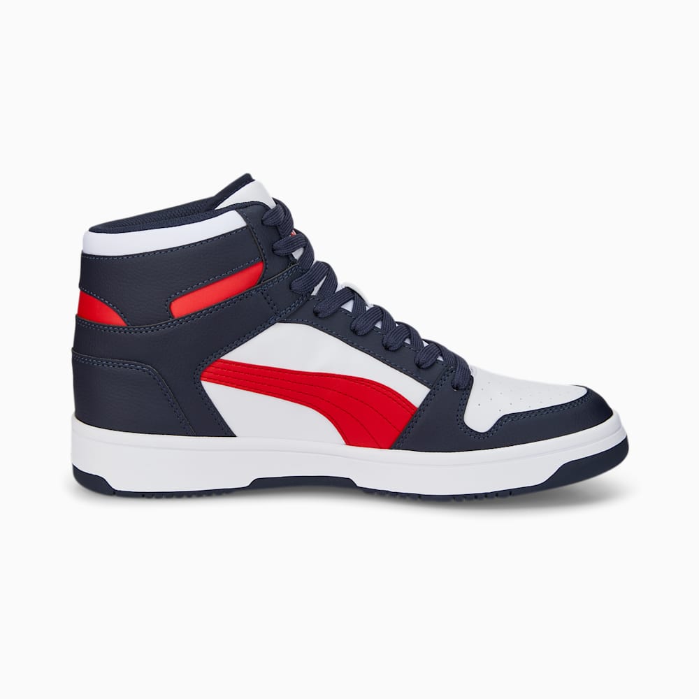 Puma Rebound LayUp Sneakers - Parisian Night-High Risk Red-White