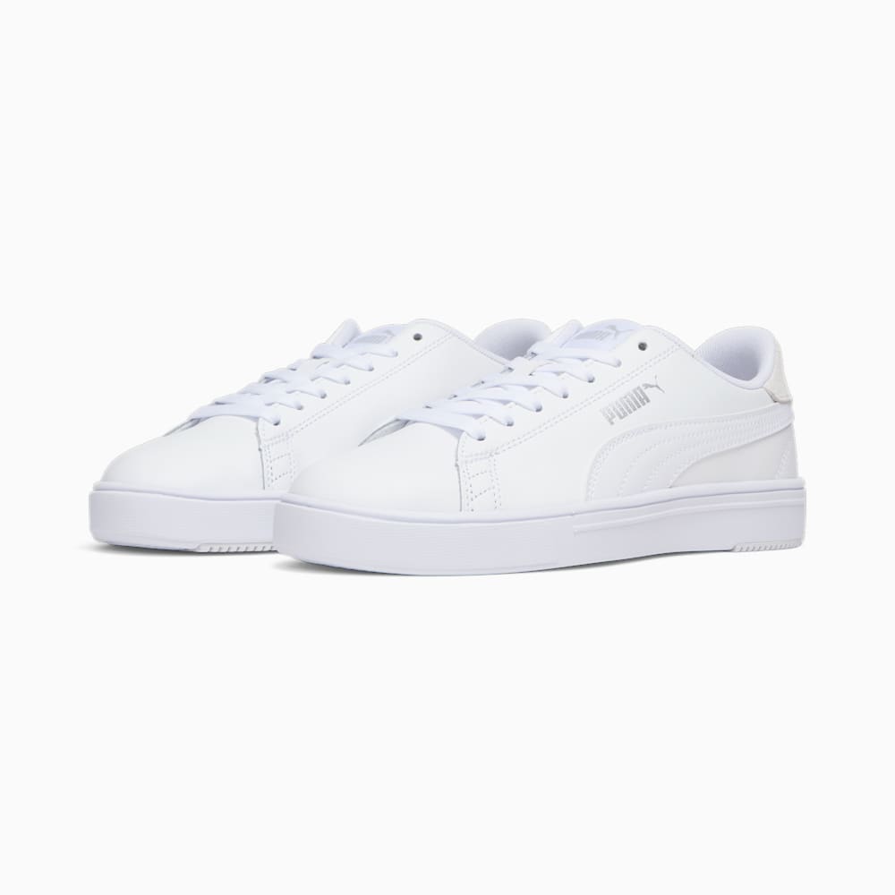 Puma Serve Pro Lite Sneakers - White-White-Silver-Gray Violet