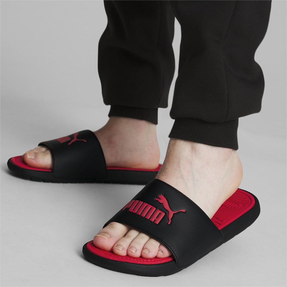 Puma Cool Cat 2.0 Slides - Black-Red-Red