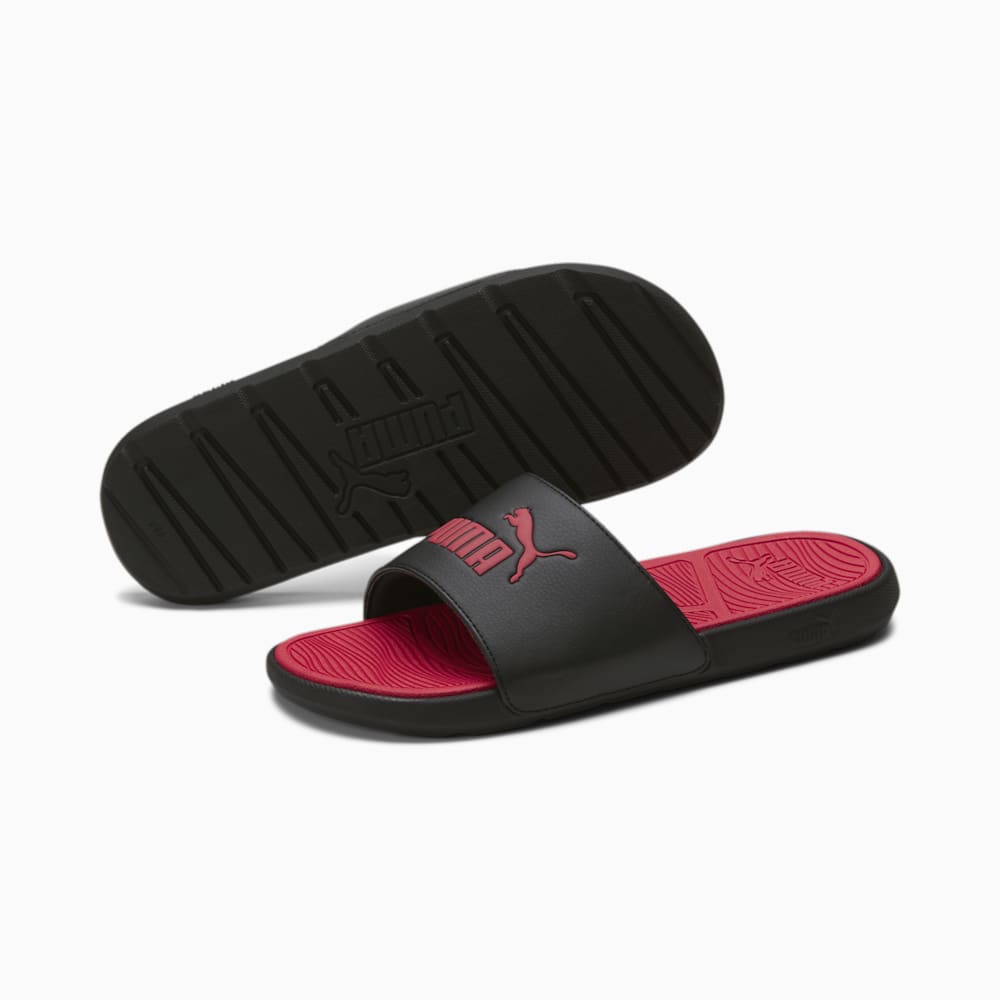 Puma Cool Cat 2.0 Slides - Black-Red-Red