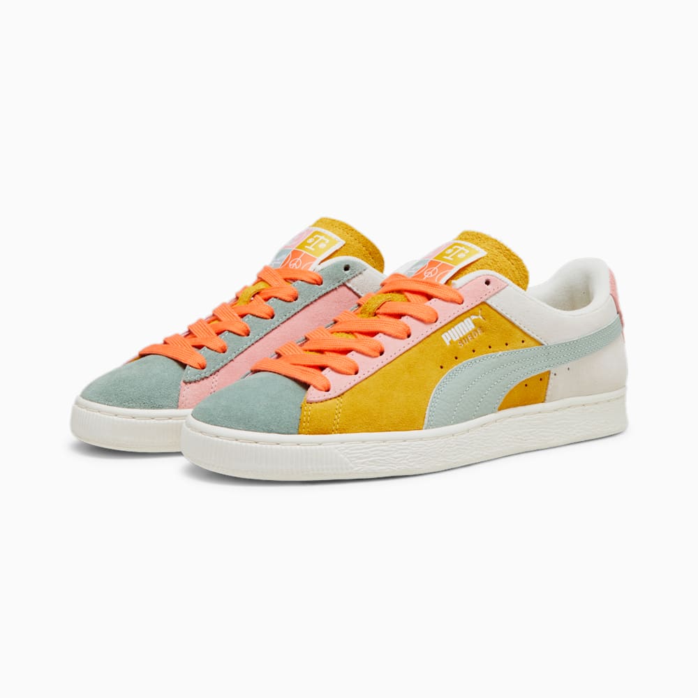 Puma Suede Icons Of Unity Sneakers - Warm White-Yellow Sizzle