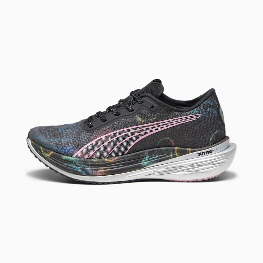 Puma Deviate NITRO™ Elite 2 'Marathon Series' Running Shoes - Black-Strawberry Burst-Yellow Blaze