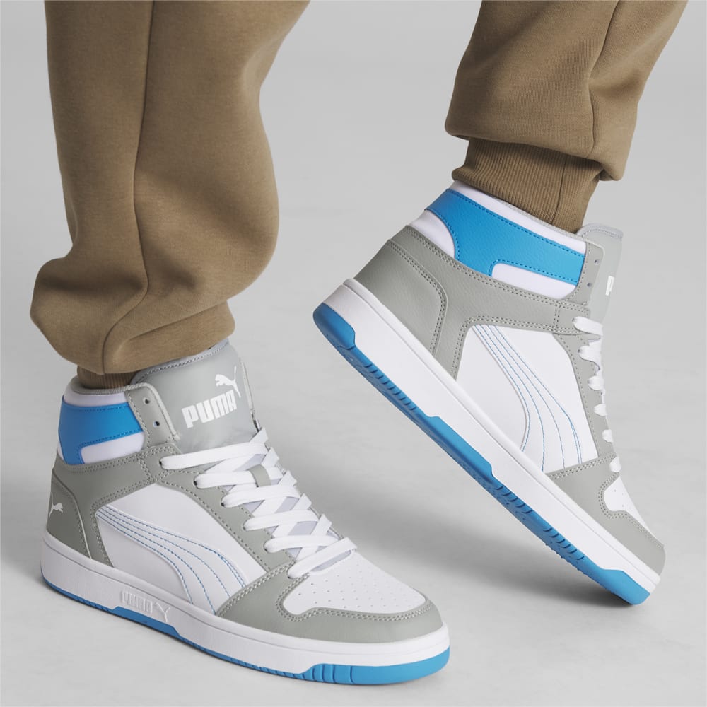 Puma Rebound LayUp Sneakers - High Rise-White-Ocean Dive