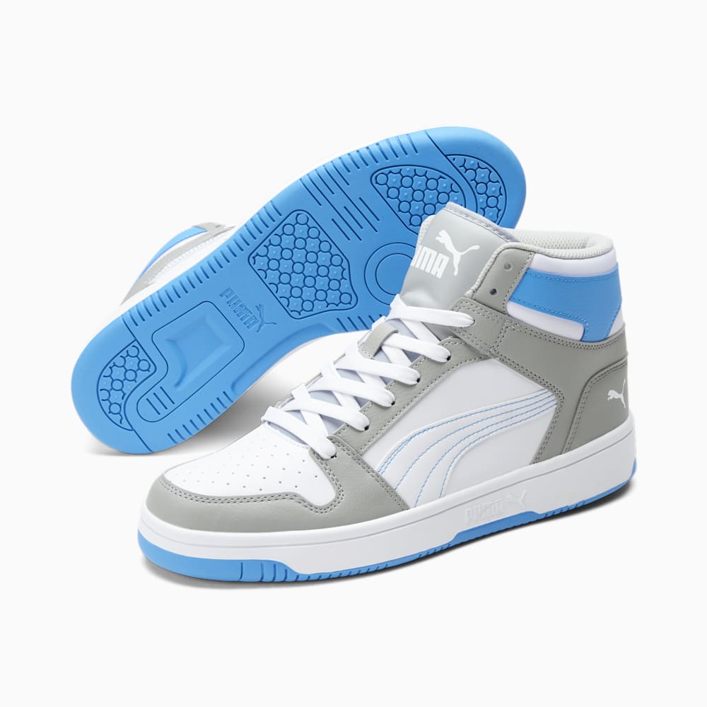 Puma Rebound LayUp Sneakers - High Rise-White-Ocean Dive