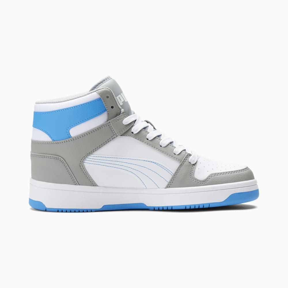 Puma Rebound LayUp Sneakers - High Rise-White-Ocean Dive