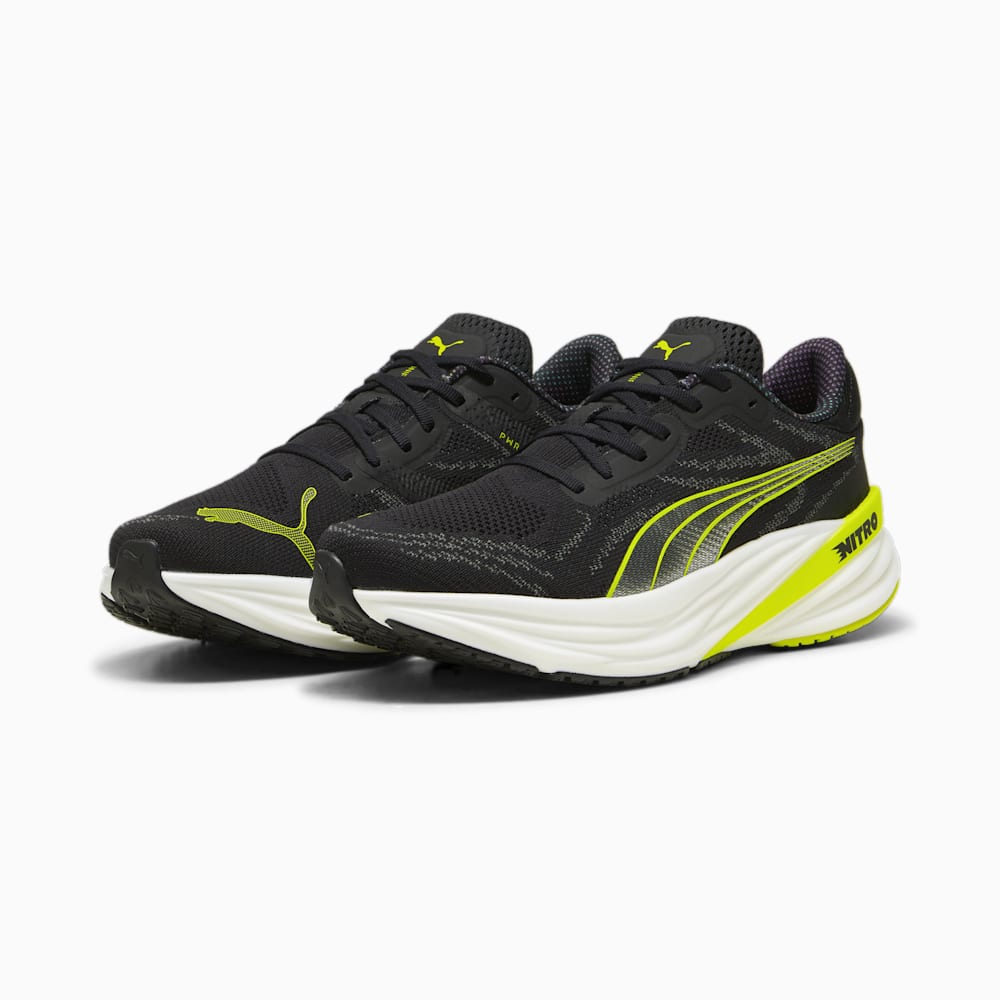 Puma Magnify NITRO™ 2 Running Shoes - Black-Lime Pow