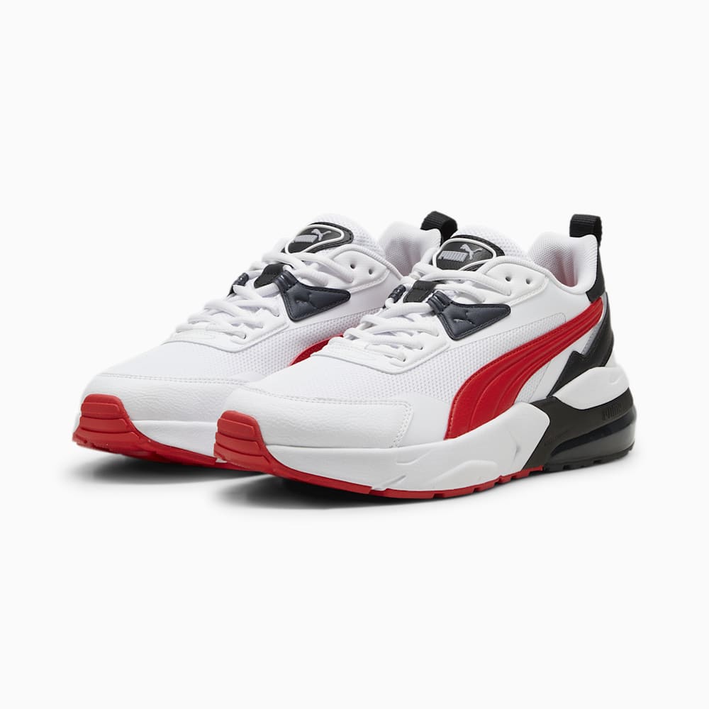 Puma Vis2K Wide Sneakers - White-For All Time Red-Black